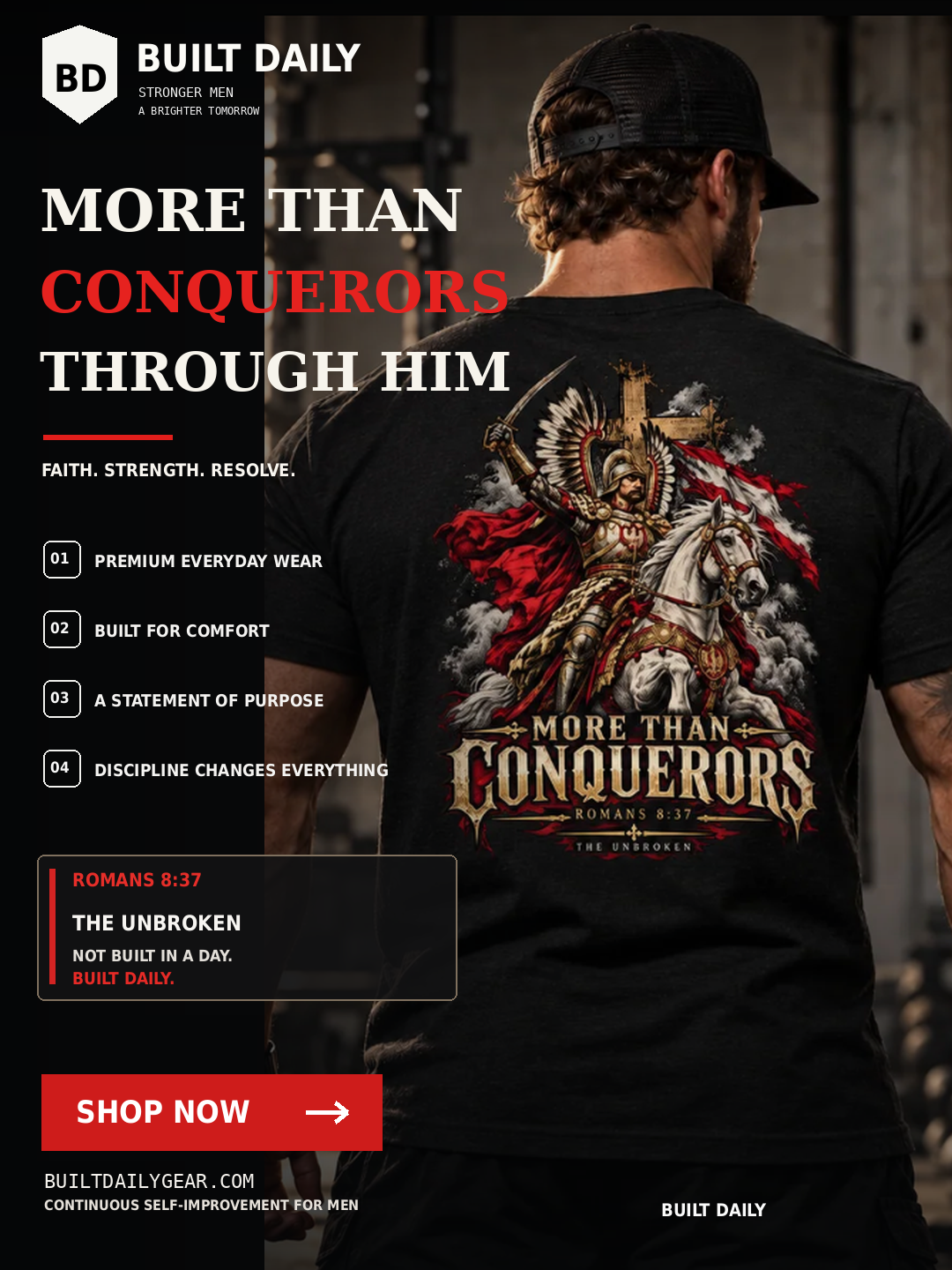 Winged Hussar More Than Conquerors Tee