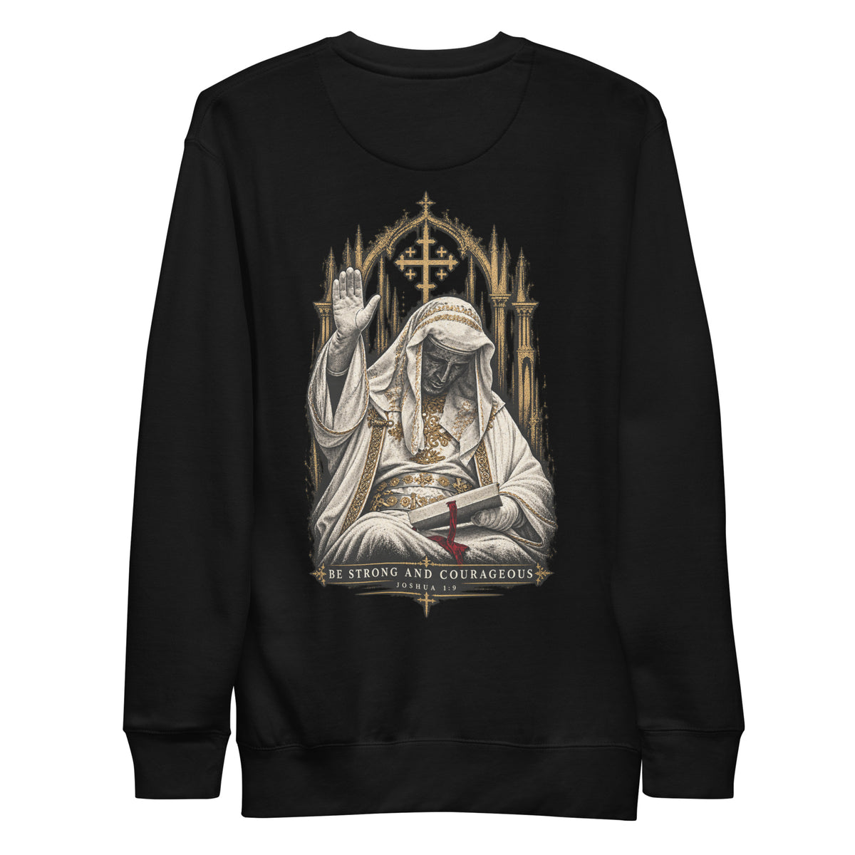 King Baldwin Sweatshirt, black, back print