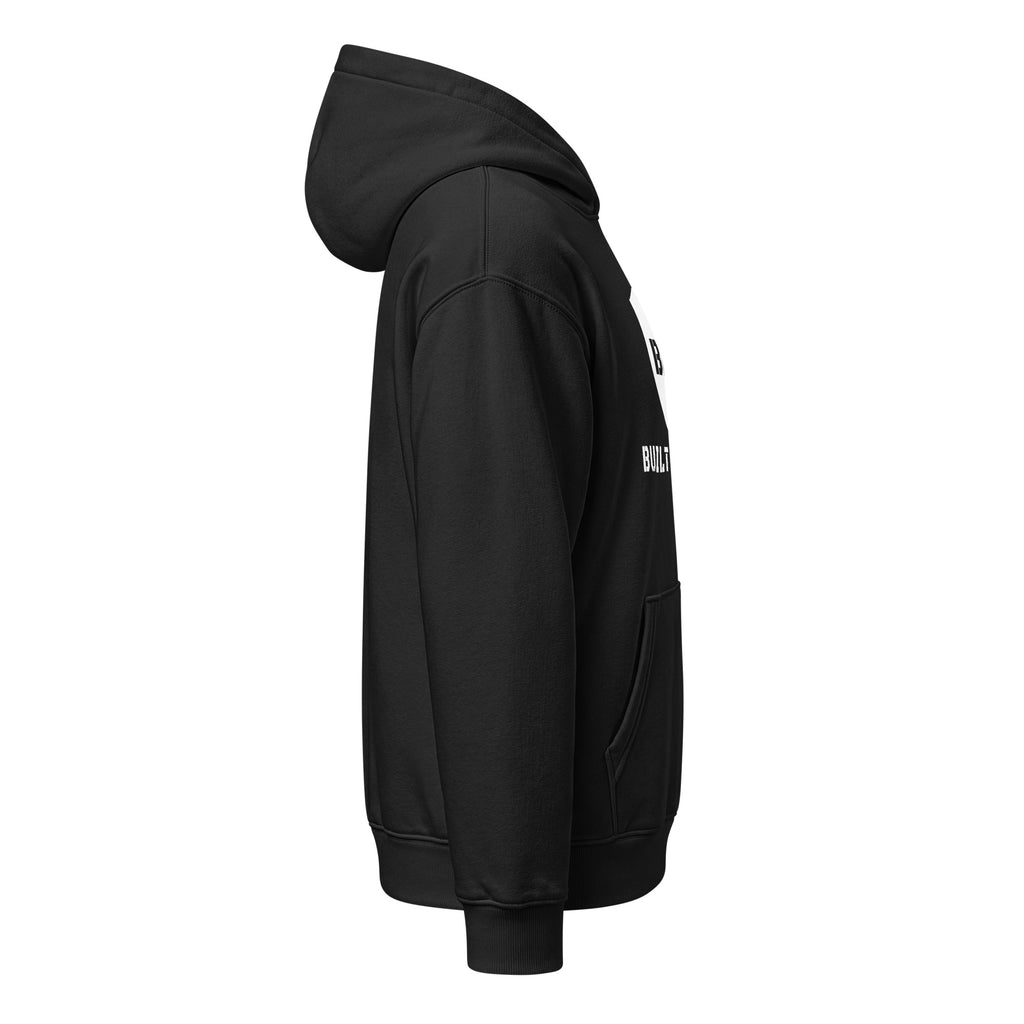 Built Daily Shield Hoodie, logo detail
