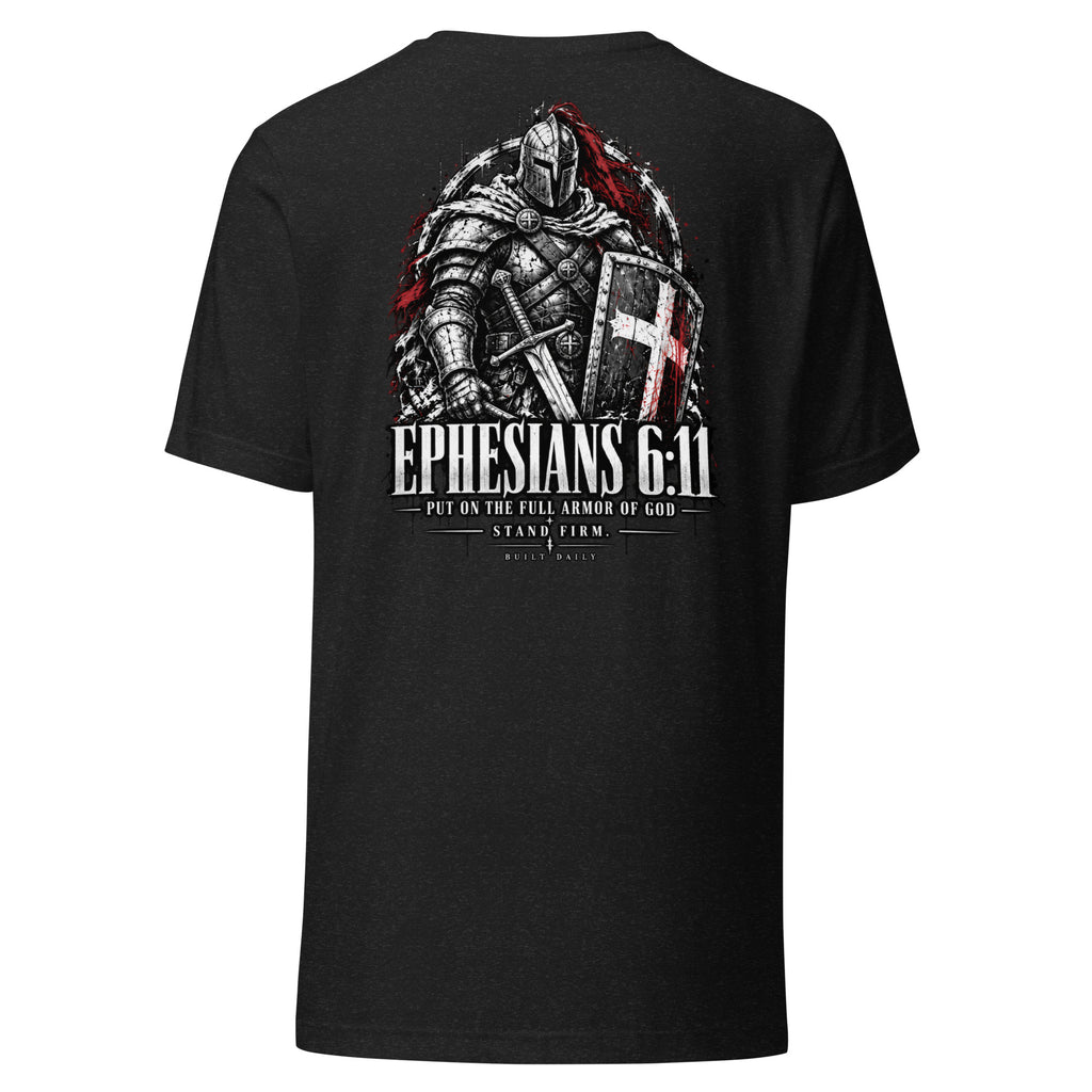 Built Daily Ephesians 6:11 knight tee, alternate view
