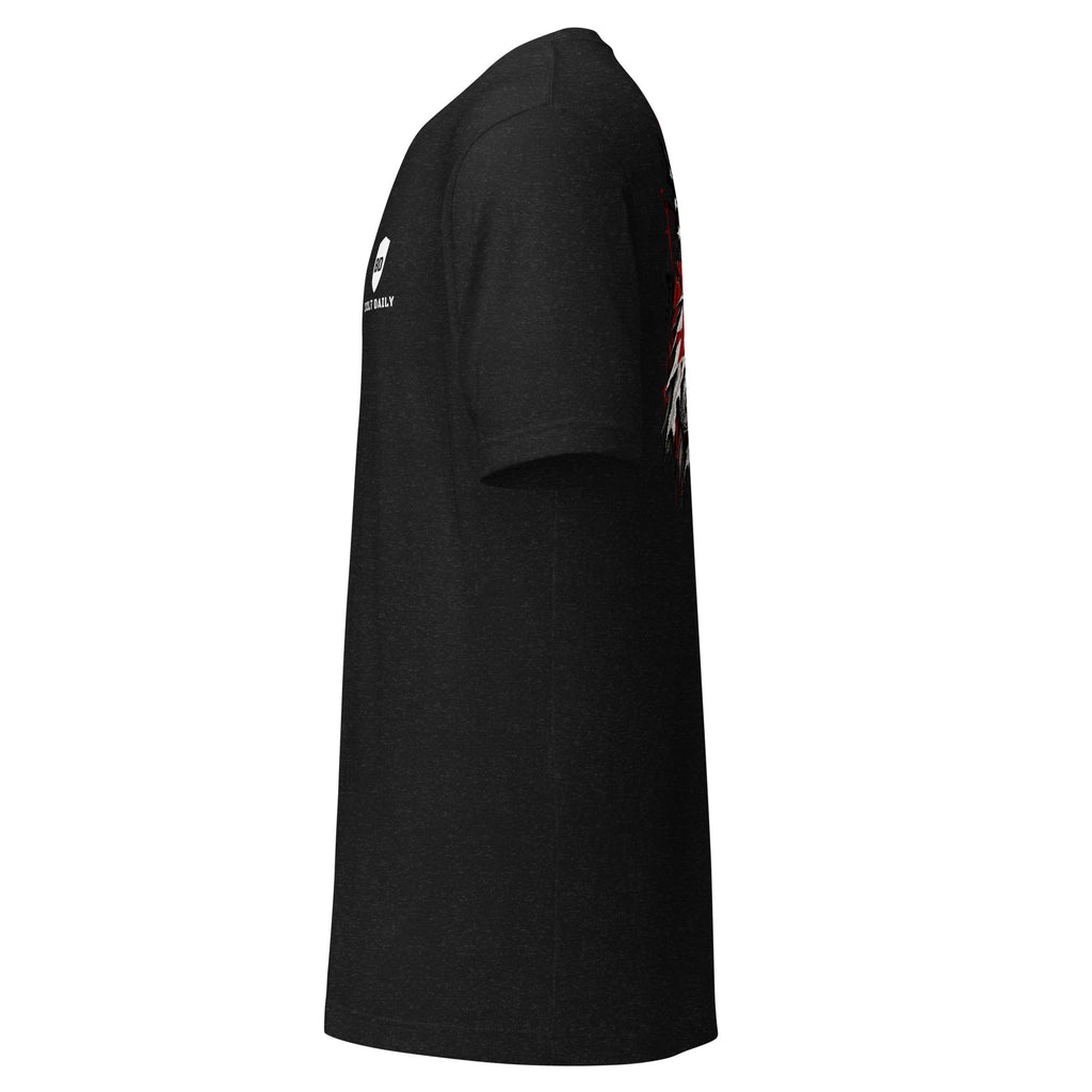 Psalm 33:12 Knight Tee, left side
